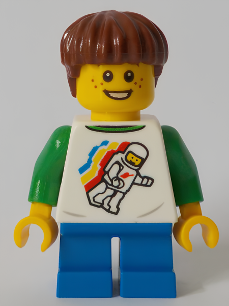 Минифигурка Lego Child - Boy, Classic Space Shirt with Minifigure Floating and Back Print cty1046 U